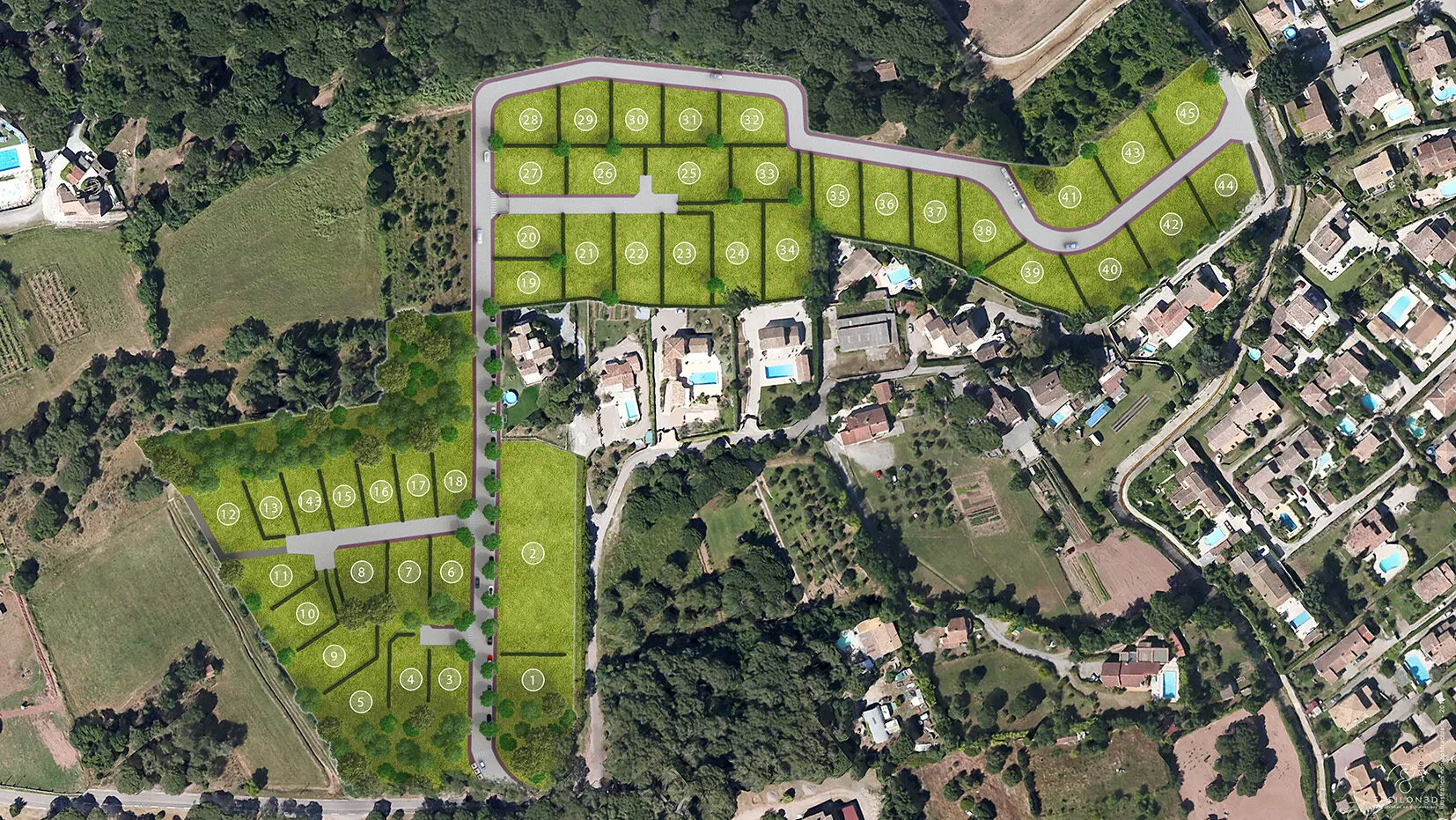 Domaine l’Orée du Bois – Plan de masse