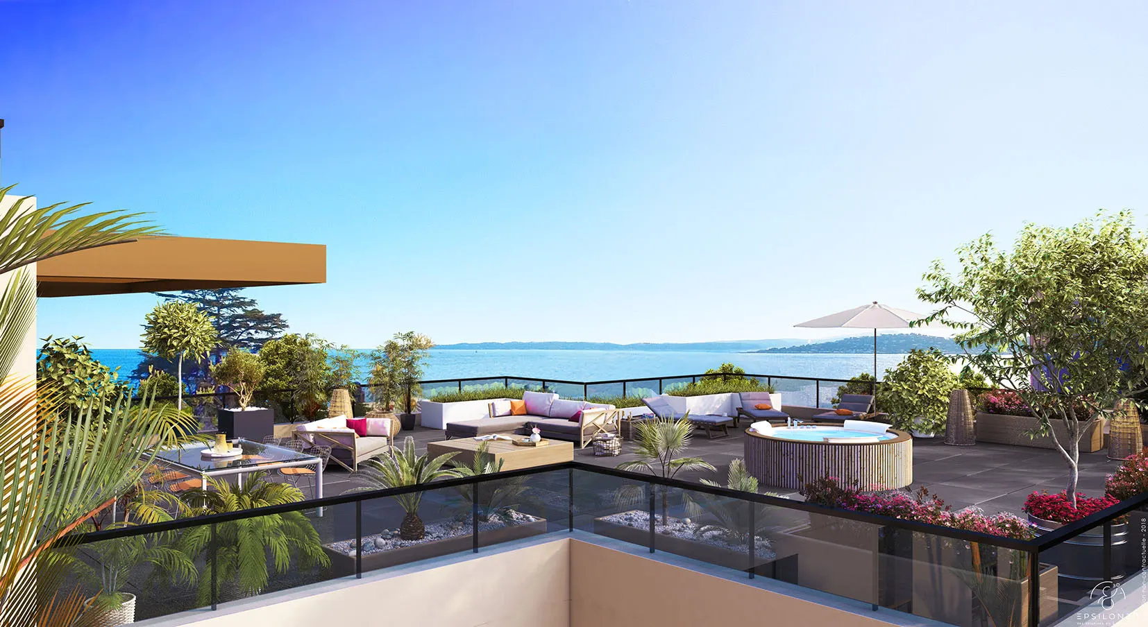 Cap Turquoise – les terrasses