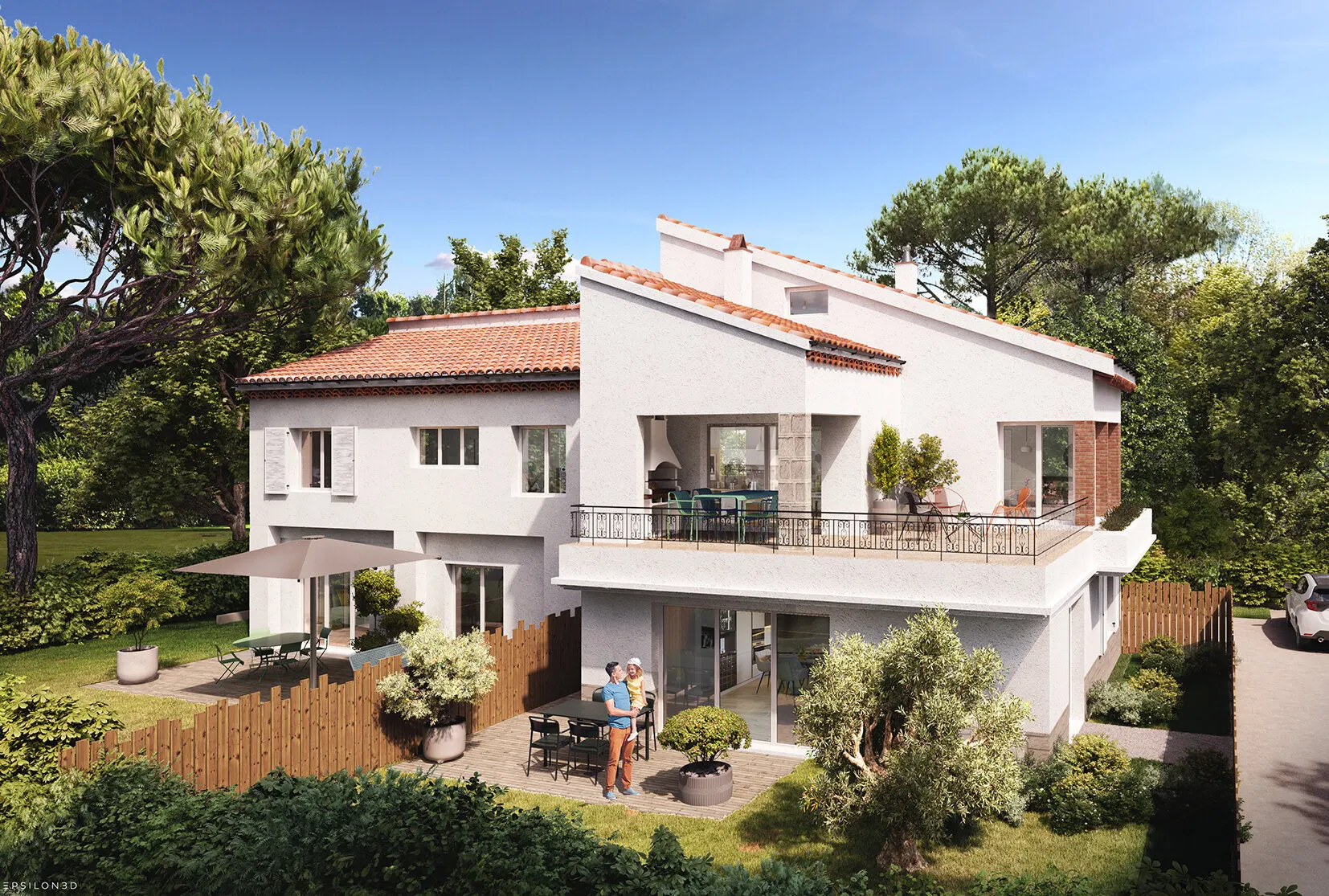 Perspective de la rénovation Cœur Menudes à Saint-Raphaël