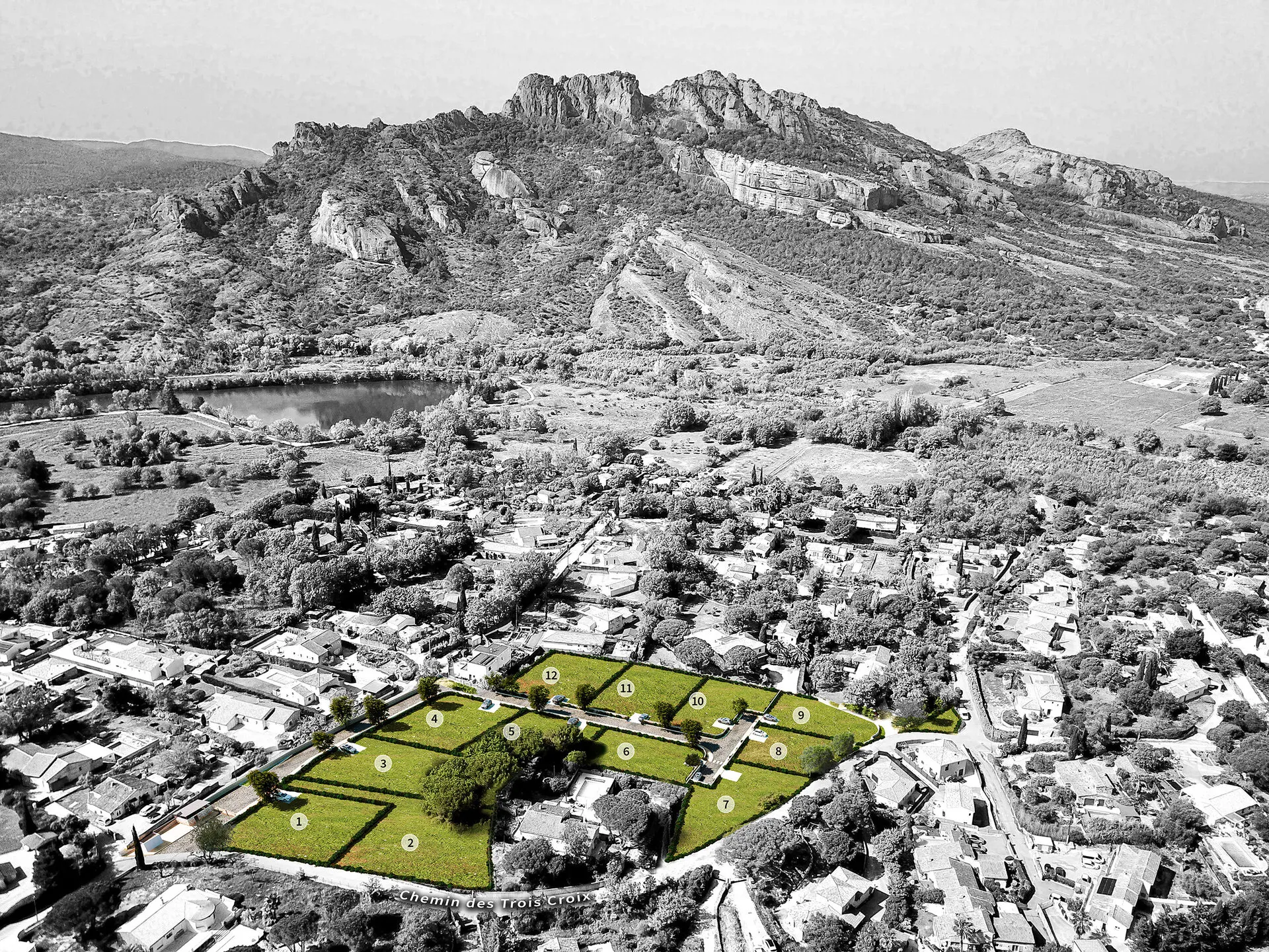 Le Domaine du Rocher – plan de masse