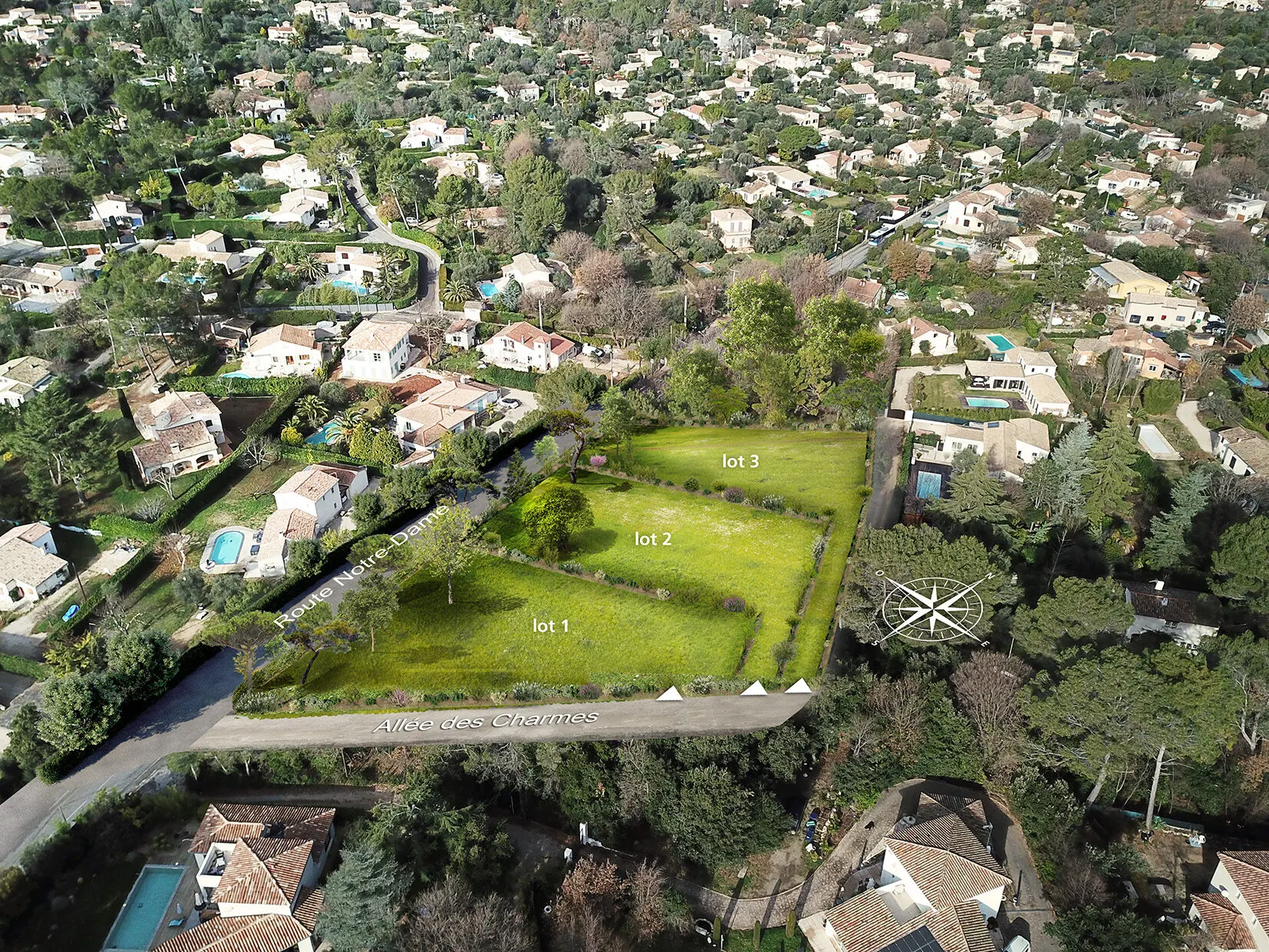 Le Clos des Charmes – plan de masse