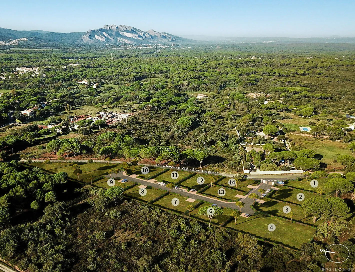 Le Domaine du Rocher – plan de masse