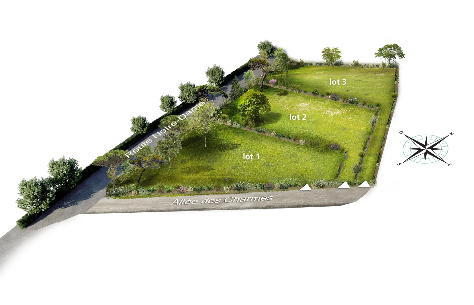 Le Clos des Charmes – plan de masse