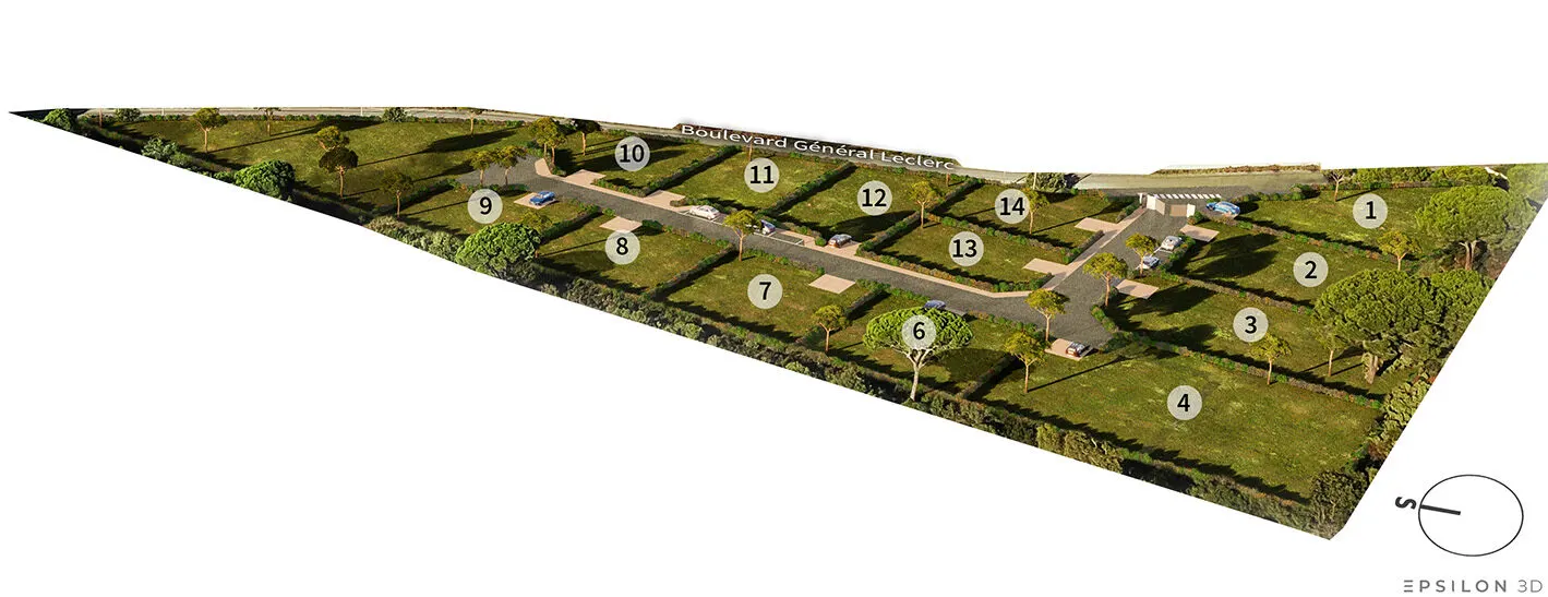 Le Domaine des Pins – plan de masse