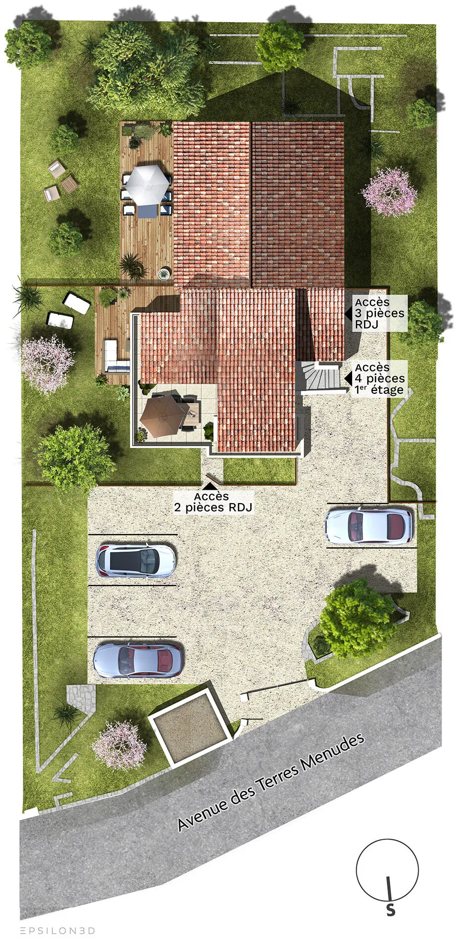 Cœur Menudes – plan de masse