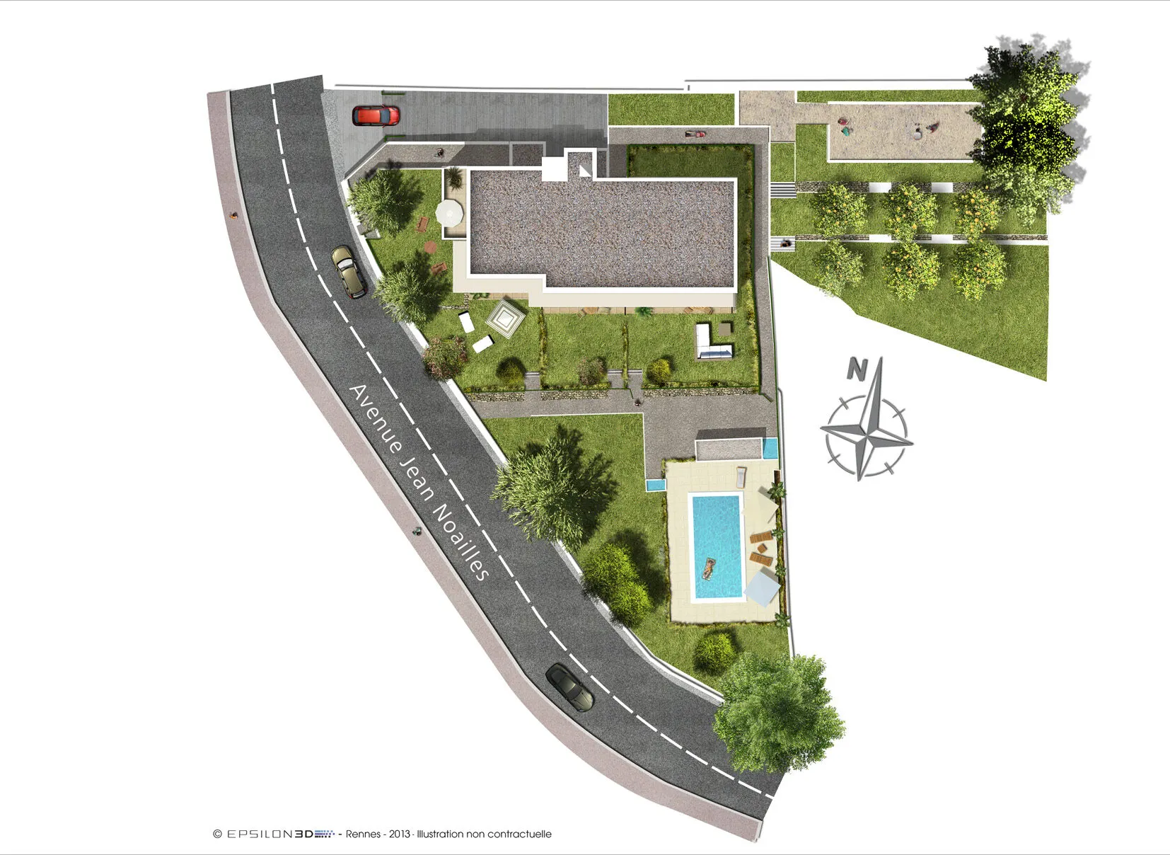 Les Jardins de Noailles – plan de masse