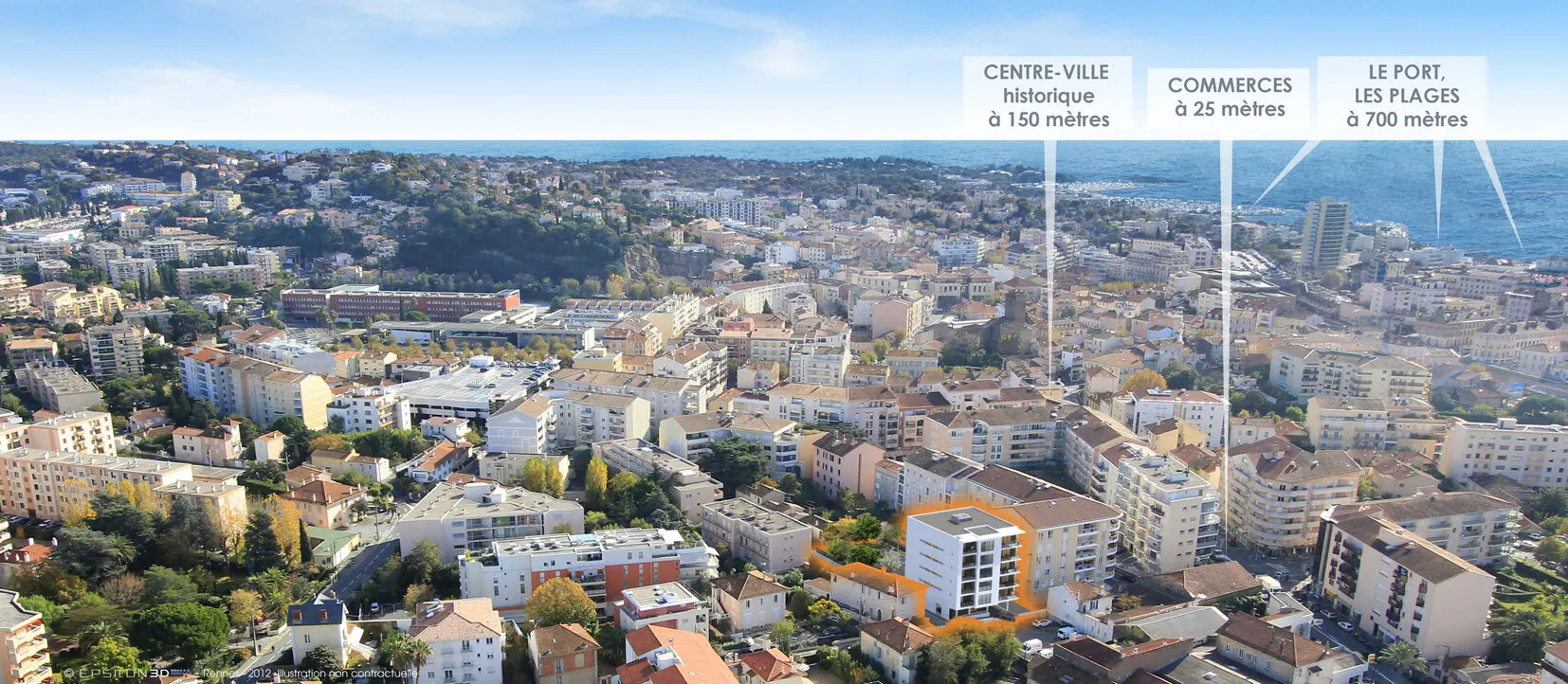 Les Terrasses d’Elena – axonométrie