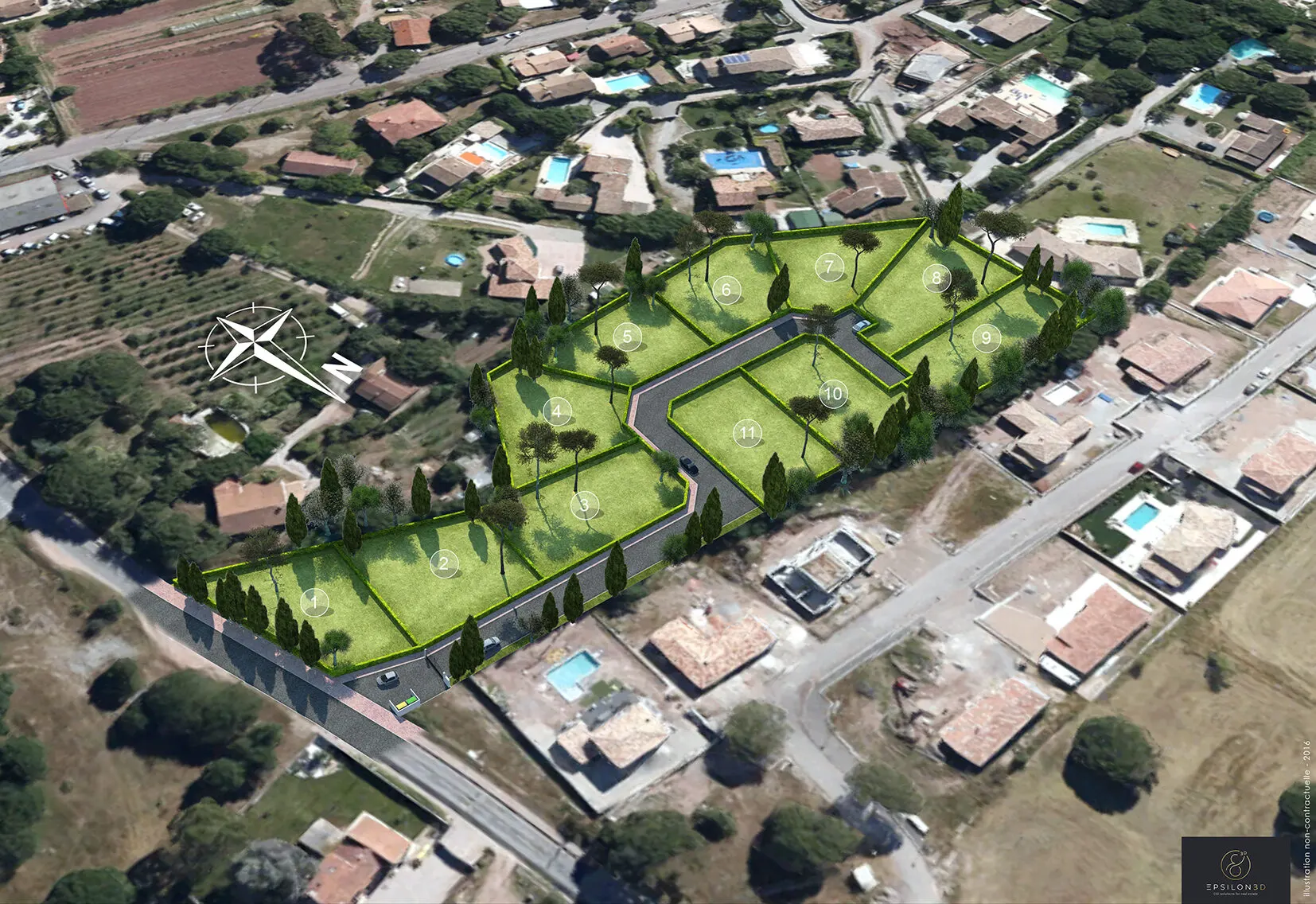 Parcs d’Elena – axonométrie